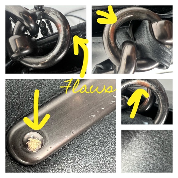 Coach Tattoo Dreamer 36 Chelsey Champlain Fringe Moth Gothic Skull Black Bag - Picture 11 of 15